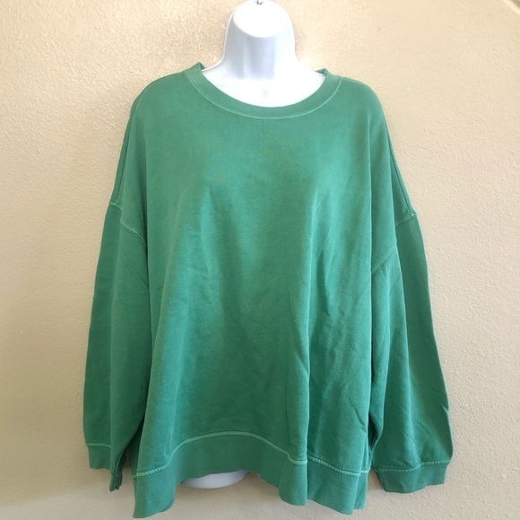 Old Navy Cropped French Terry Sweatshirt Dropped Shoulders Plus Size 4X - Picture 1 of 10